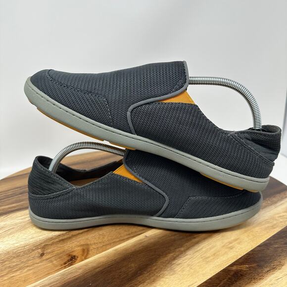 Olukai Nohea Mesh Slip On Shoes Men's 10.5 Gray Casual Comfort Loafer Sneakers - Picture 5 of 8
